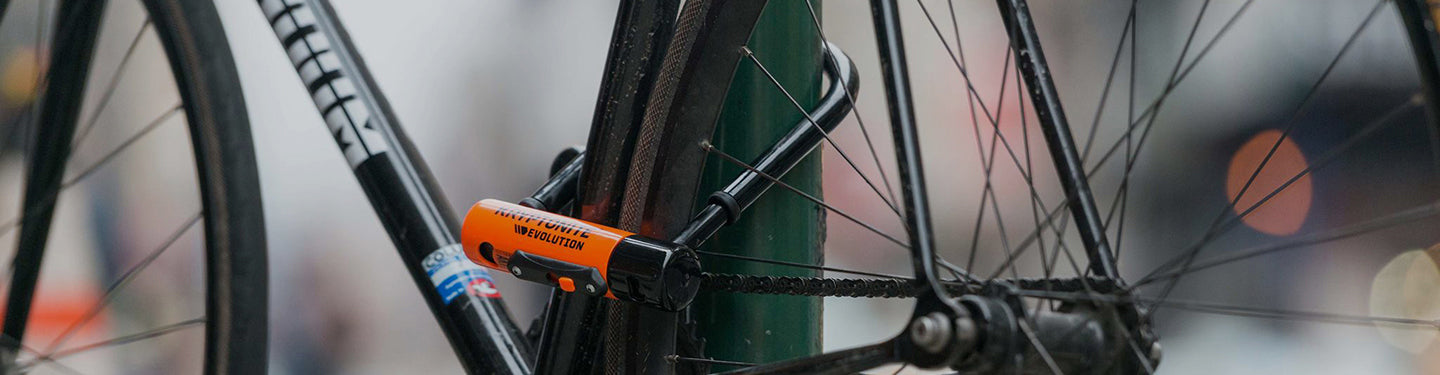 Antivol de vélo en U – Câble de sécurité en U robuste de 16 mm avec câble  de vélo flexible de 1,2 m et support de montage robuste pour vélo de route