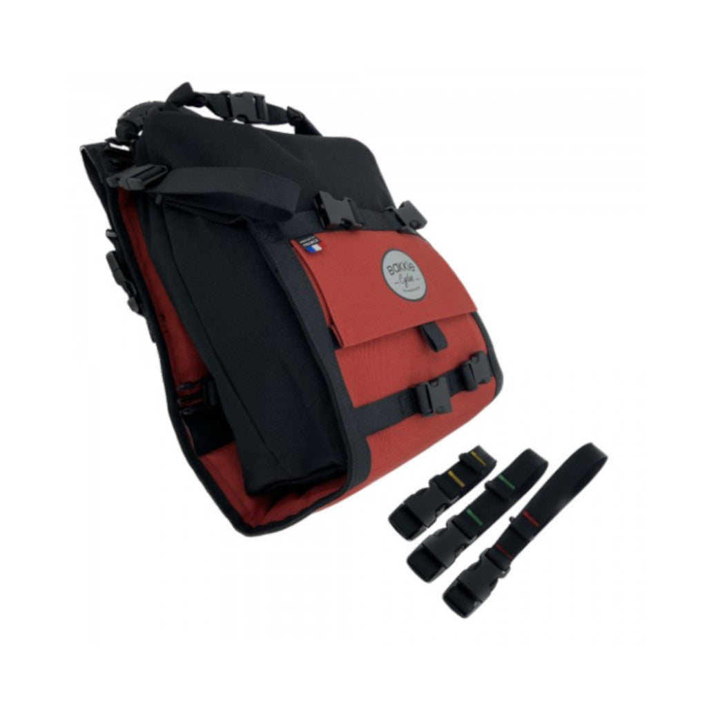 BV BV-BA1 Sacoche de transport pour vélo avec attache Velcro pour pompe et  petite poche pour bouteille d'eau avec bandoulière : : Sports et  Plein air