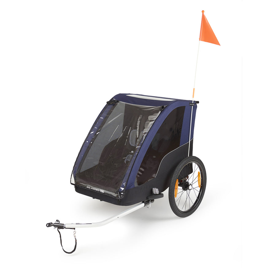 Remorque vélo enfant 2 places pliable avec suspension Polisport - #1