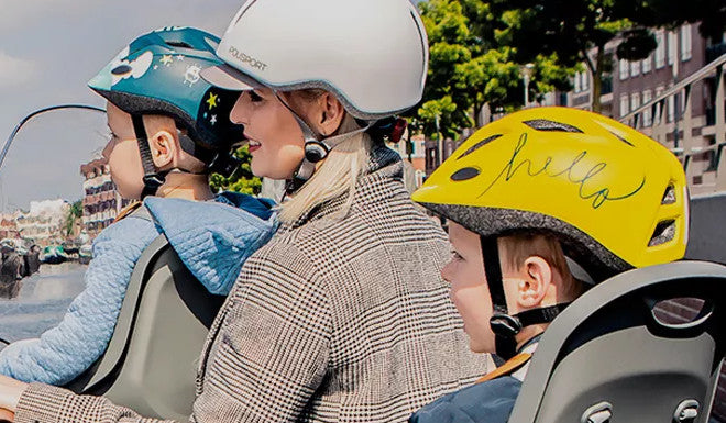 Equipement vélo enfant 1-6 ans, casques textile et accessoires