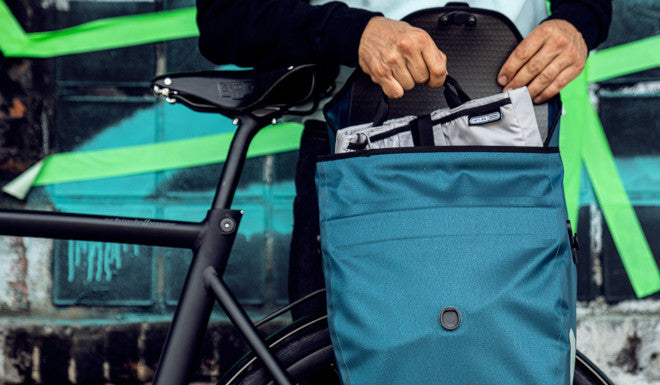 Sacoche vélo double pour porte-bagages pas cher : sac randonnée vélo, Rangement pour vélo