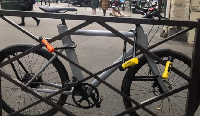 Antivol de cadre à vélo pour blocage de roue avec code à 4