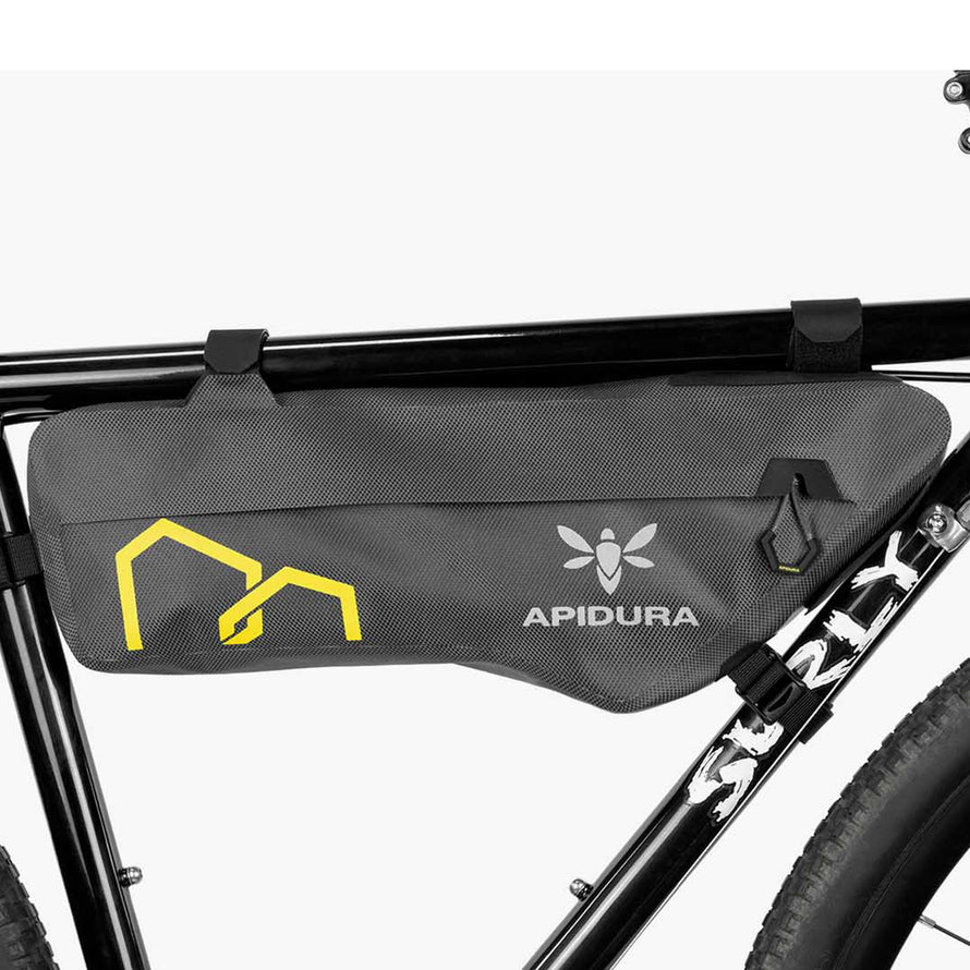 Bolsa bicicleta cuadro impermeable soporte movil bicicleta, porta