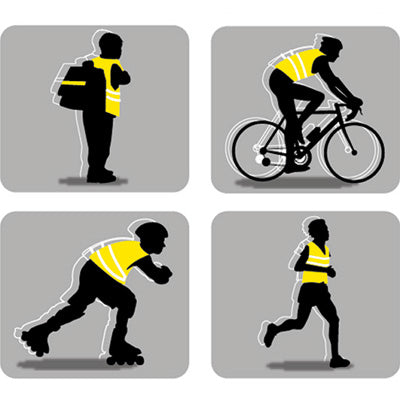Générique Gilet de Cyclisme Réfléchissant - Équipement de Sécurité