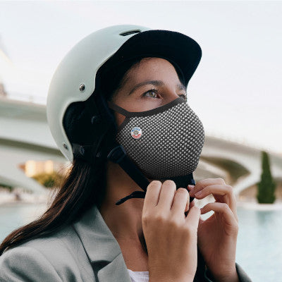 Masque facial sportif avec filtre au charbon actif PM 2.5, anti-pollution,  pour course à pied, entraînement, VTT, cyclisme