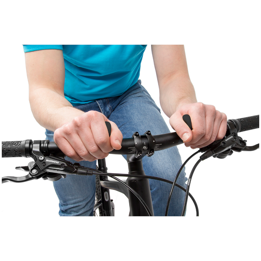 ergonomique poignées de guidon, poignées de bicyclette, rallonge de guidon,  noir / jaune