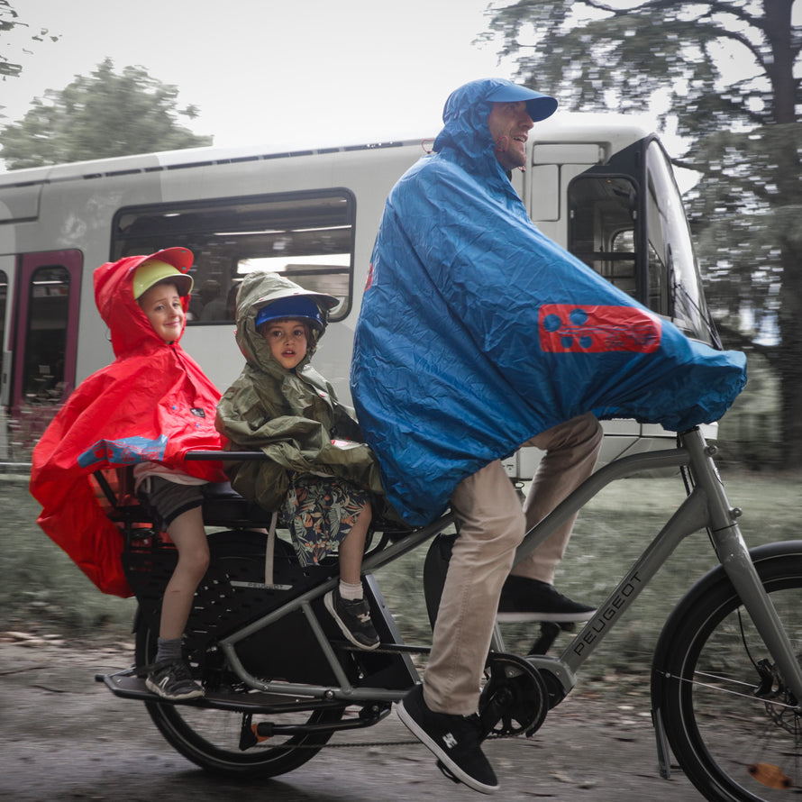 Poncho pluie étanche siège vélo et enfant Fulap Jr Spad de ville - #2