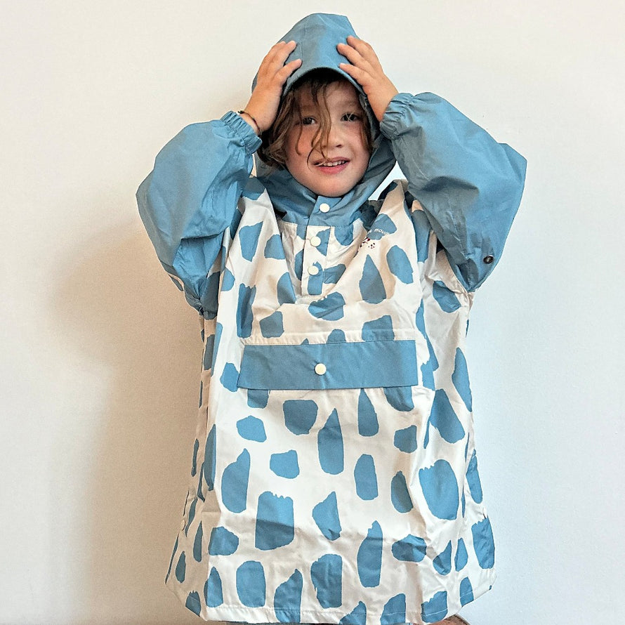 Poncho pouleparty icyblue