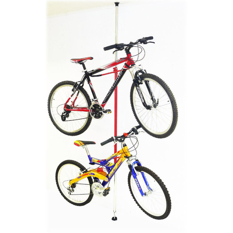bikeTRAP - Support mural pour suspendre jusqu'à 2 vélos et cadenas antivol.  Rangez et protégez votre vélo de manière confortable. Compatible avec tous  les cadres et poids de vélo.