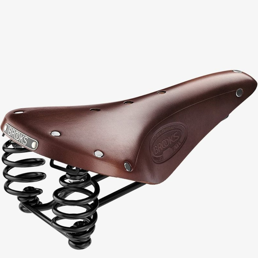 selle de vélo Brooks Flyer en cuir et avec suspensions 