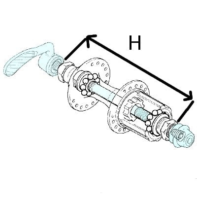 Attache rapide de roue ( Ø 150 x 30 mm / 6 1,1/4' ) SAUF pour patins V9.