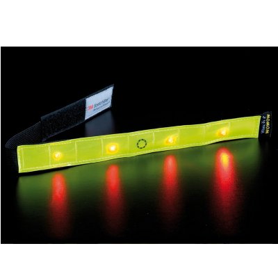 BRASSARD REFLECHISSANT LUMINEUX A LED SECURITE FOOTING RUNING COURSE A PIED  VELO