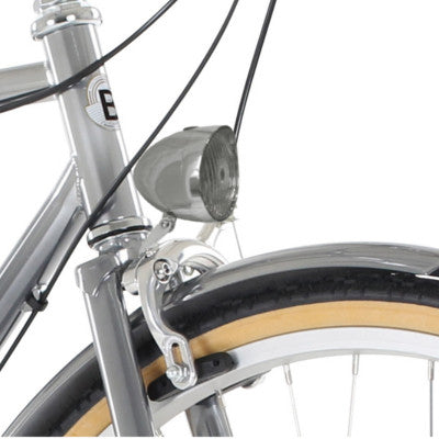 Eclairage vélo rétro à pile sur fourche, guidon ou porte bagages