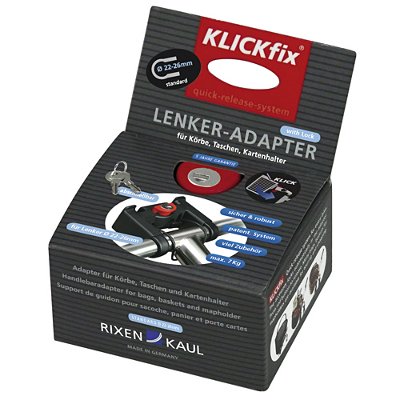 KLICKfix  Crochets pour Support Guidon Ø 22-26 mm · Support Guidon · noir