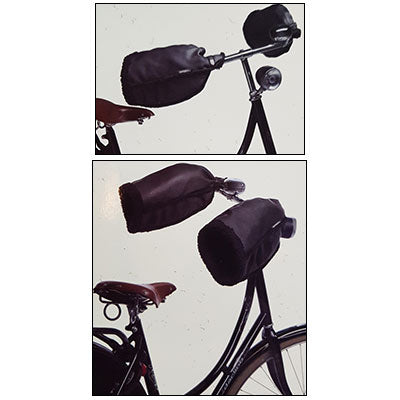 Manchons à vélo protège-mains doublés polaire – BLACKBIRDS PASTEL – LAPADD