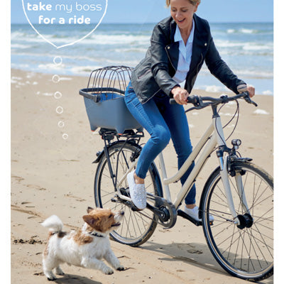 Basil-Panier vélo hollandais avant pour transporter un chien