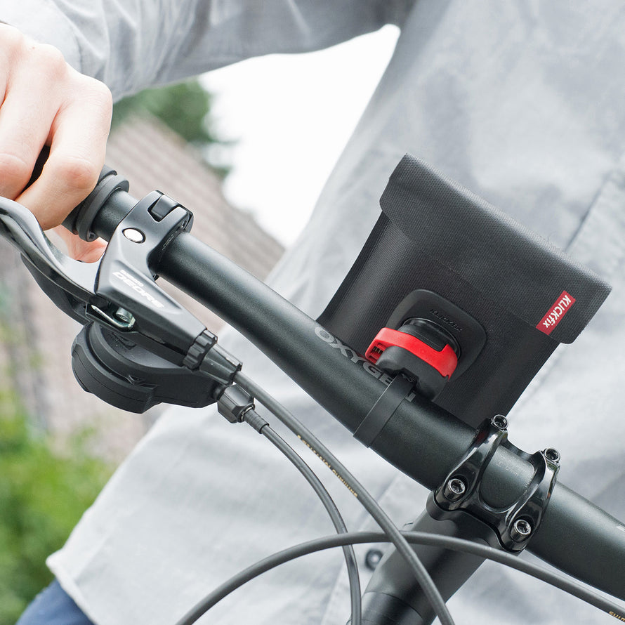 Klickfix PhoneBag Light Pochette smartphone vélo étanche sur cintre