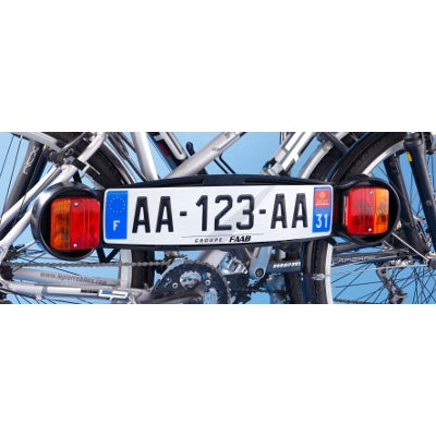 Cadre porte-plaque moto - Belgique 