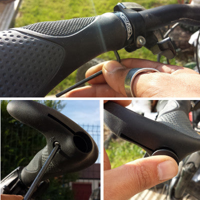 AARON - Poignées de vélo ergonomiques Horn - avec Rembourrage
