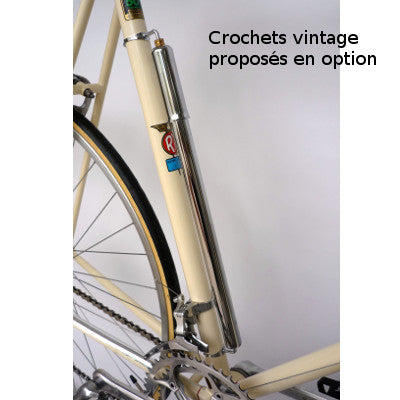 Pompe acier chrome 250mm 300mm 380mm raccord Presta Schrader vintage vélo  cycle