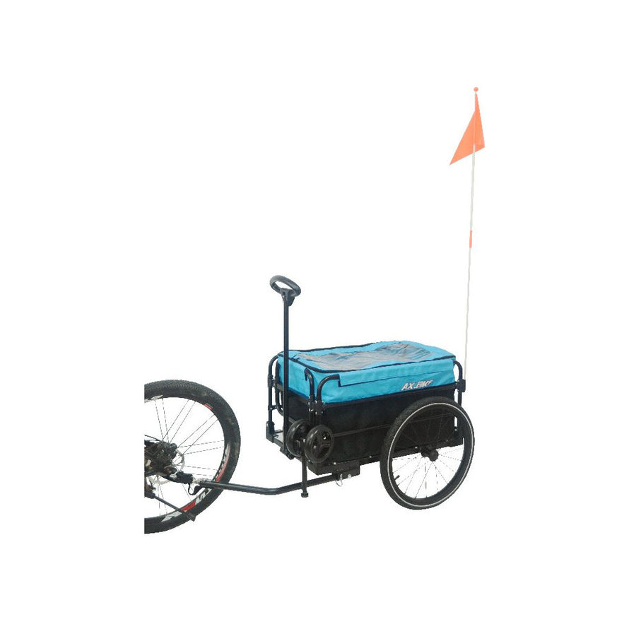 Rimorchio per bicicletta con telaio e ruote in alluminio per reggisella P2R  shopping trailer 12 20 Kg - Rimorchi - Bagagli e trasporto - Città