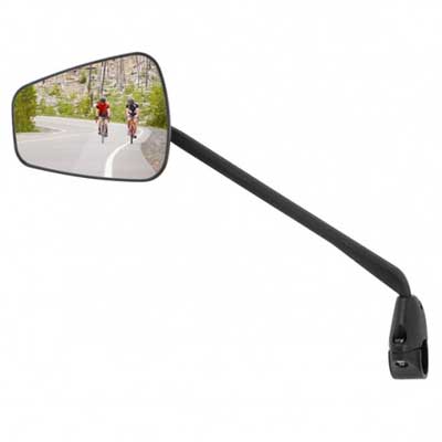 Rétroviseur de vélo gauche avec surface de miroir extra large