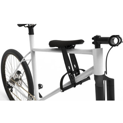 Selle vélo VTT enfant 240x140 mm noire et blanche – Pièce VTT